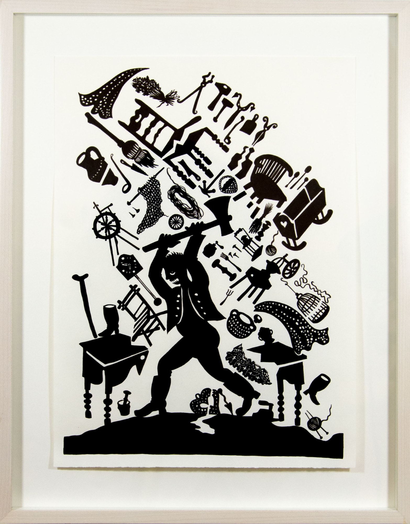 Grimm Drawings - Godfather Sparrow, 2013 Ink on paper