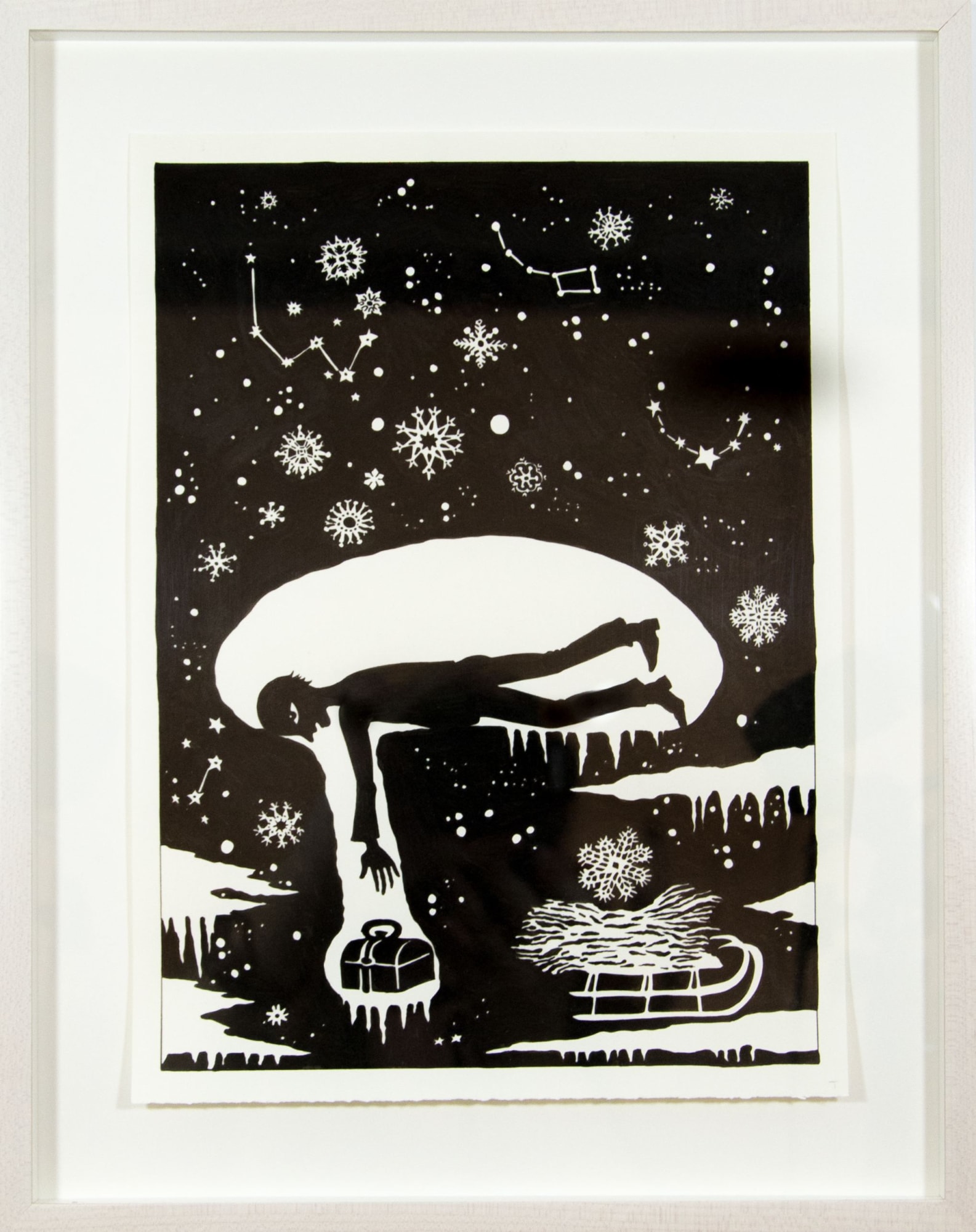 Grimm Drawings - The Golden Key, 2013 Ink on paper