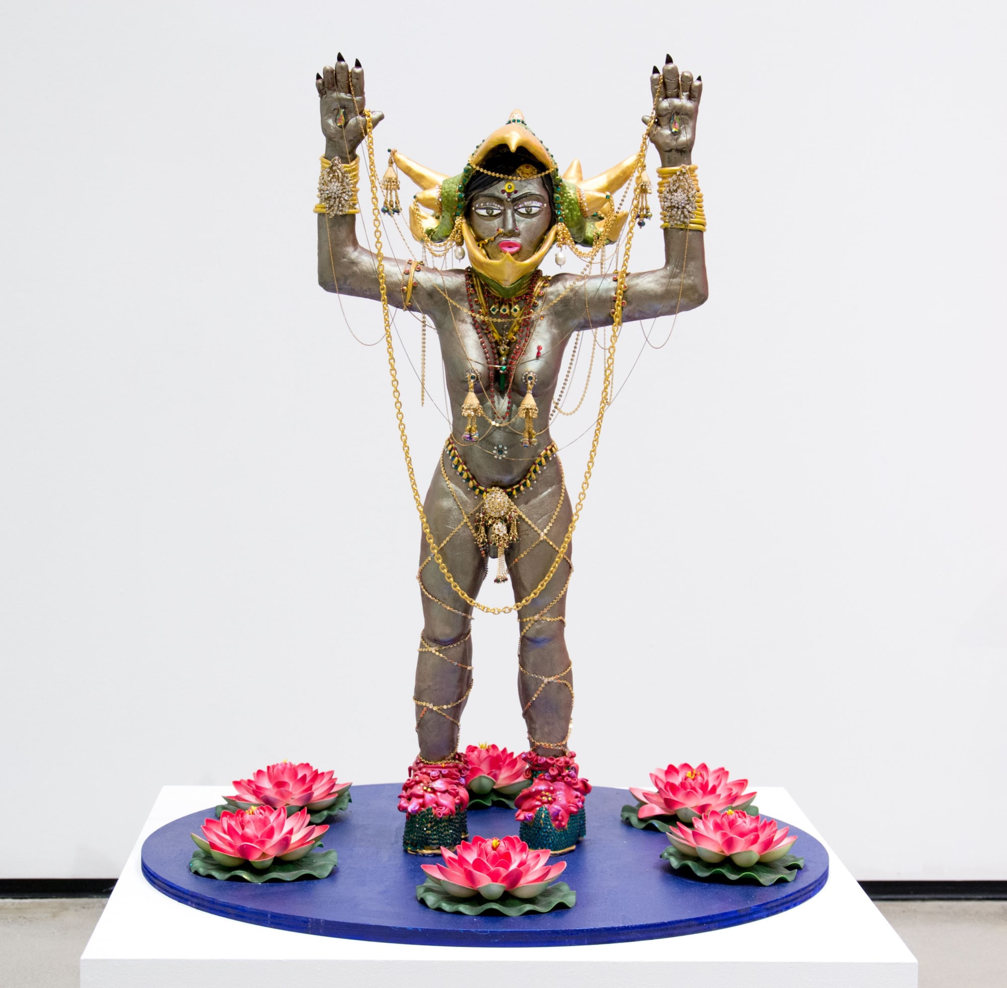 Grief and Glory, 2017-18 Mixed media; epoxy, foam, MDF, metal, plastic, paint, wire, beetle wings, Swarovski crystals