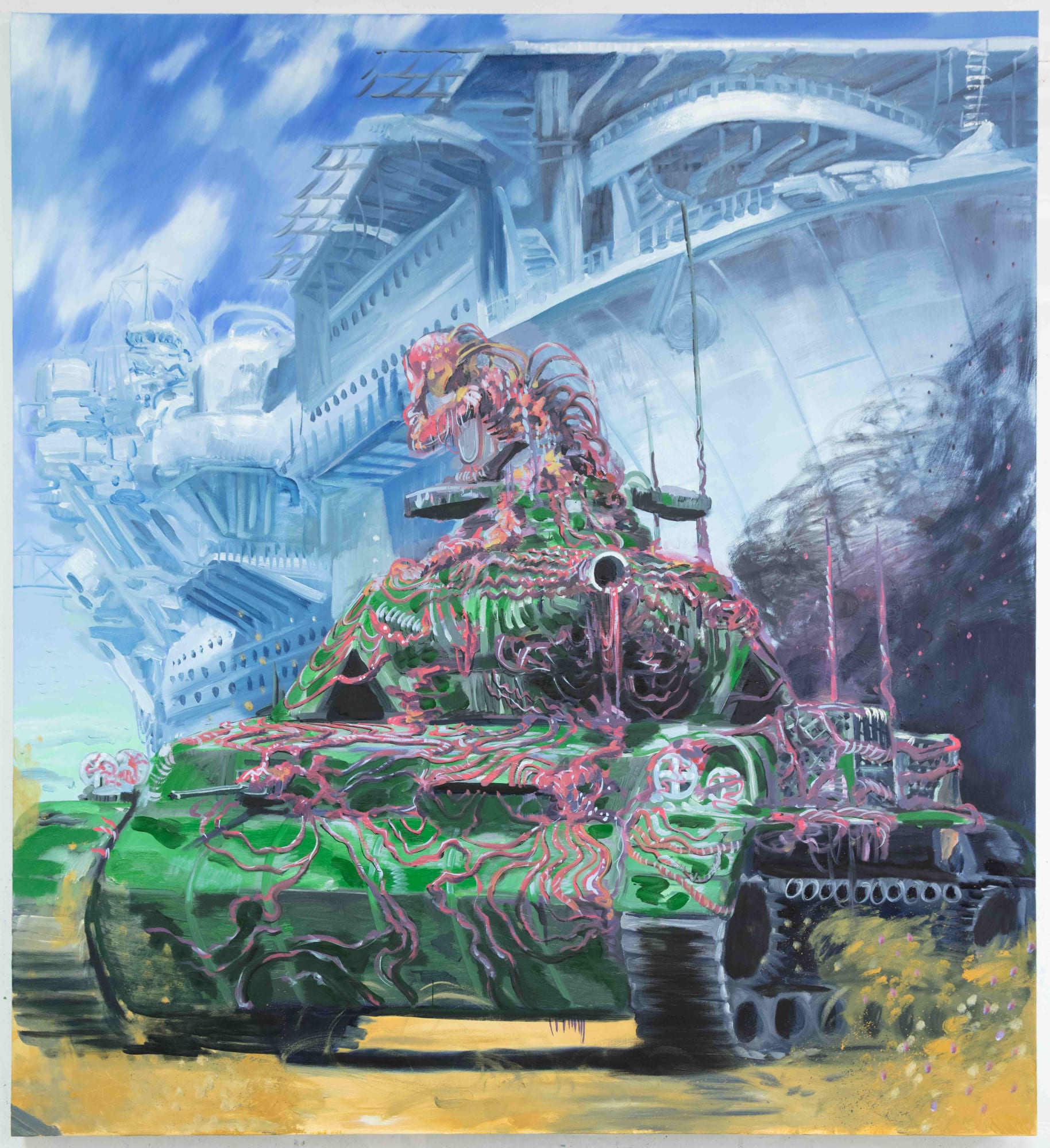 Panzer and Girl, 2017 Oil on canvas