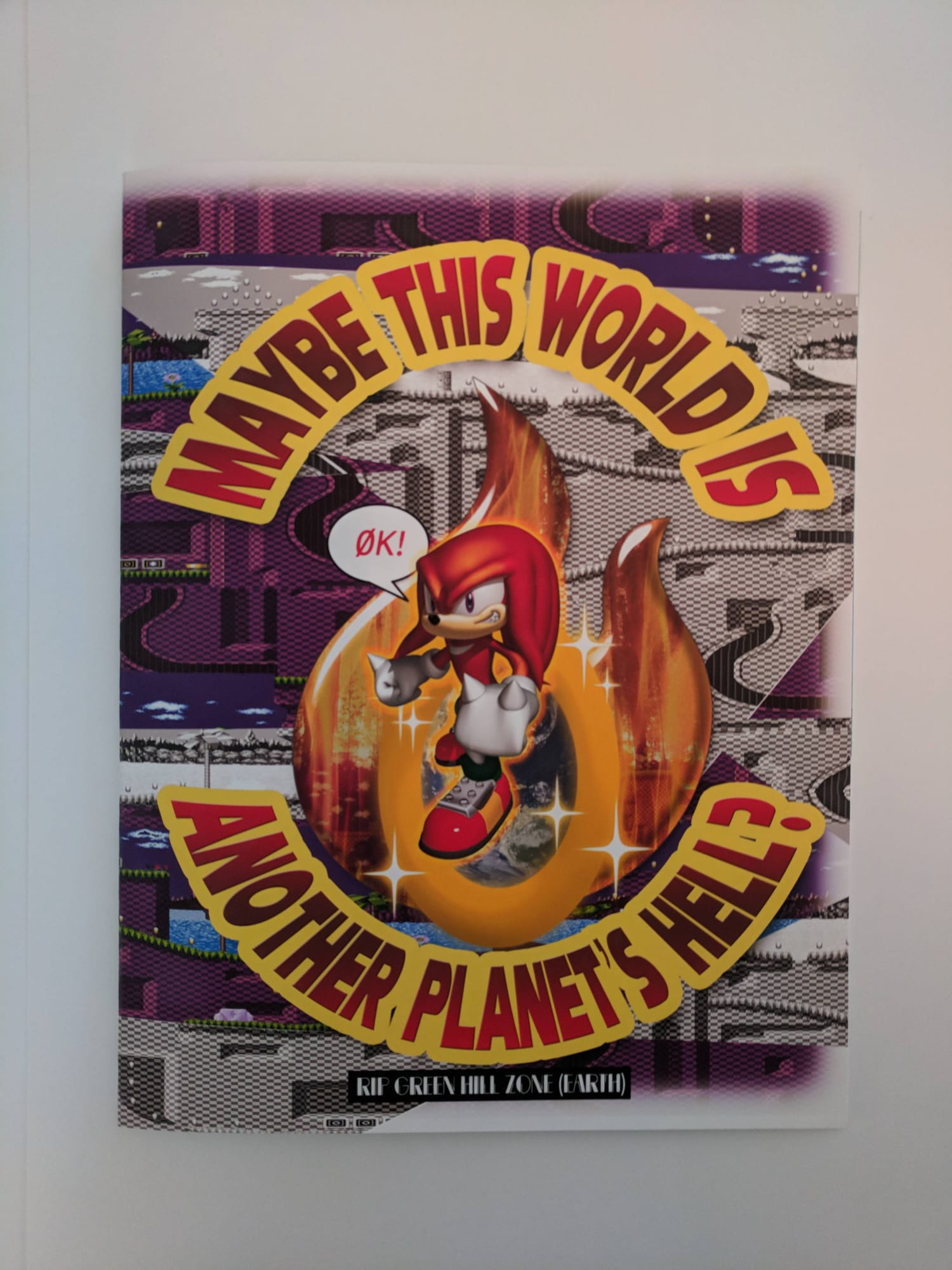 MAYBE THIS WORLD IS ANOTHER PLANET’S HELL? (aka Endless Scroll), 2018 Digital print zine with photo matte cover