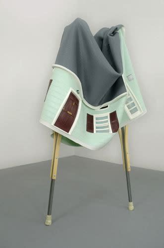 Out of Service, 2009 Crutches, platinum silicon rubber