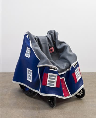 Old Glory, 2008 Wheelchair, platinum silicon rubber