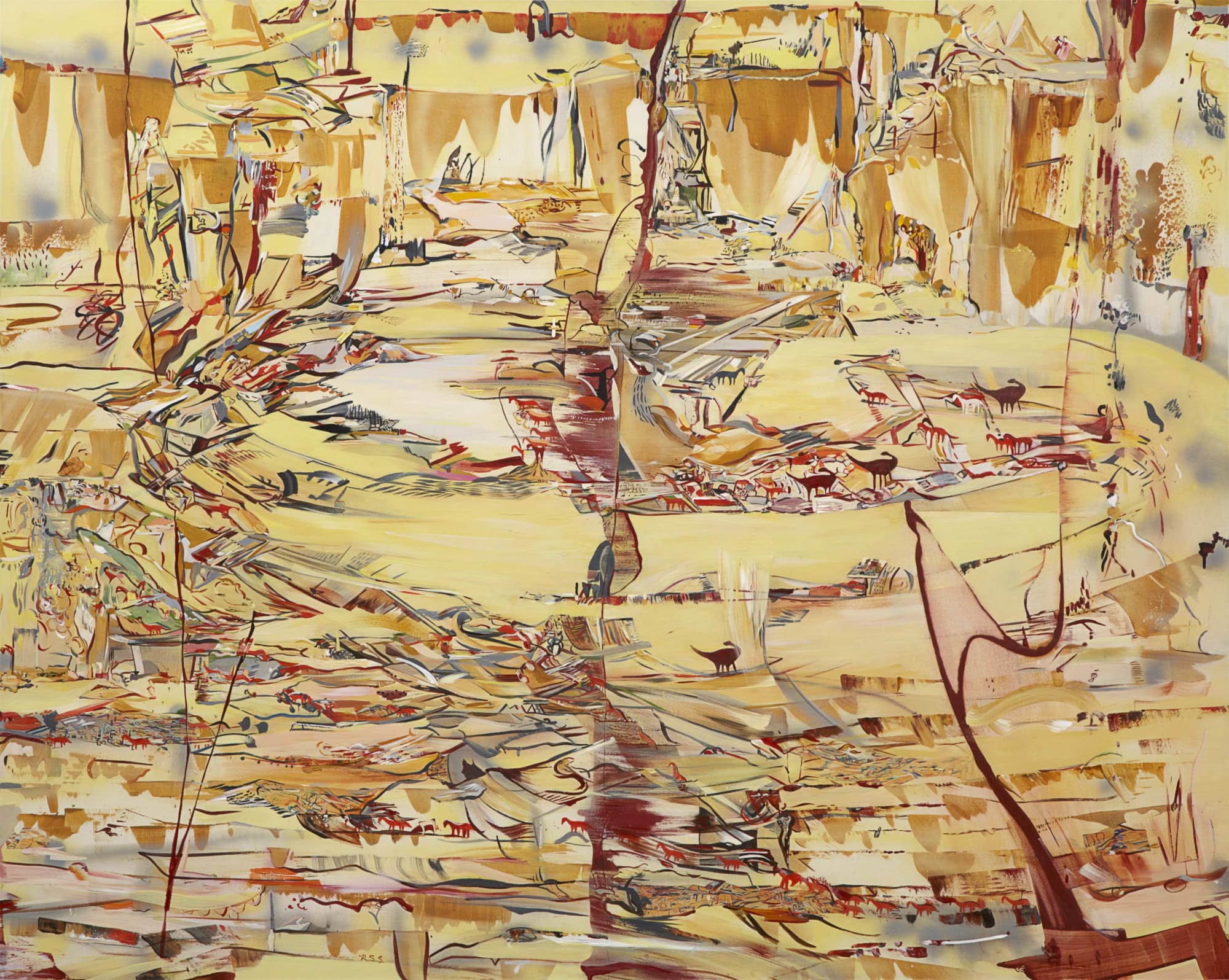 Crossing Borders, 2014 Acrylic on canvas