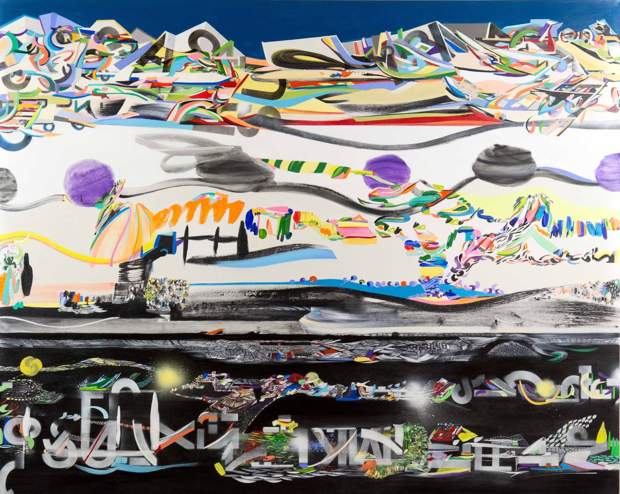 Horizon 16, 2016 Acrylic on Stonehenge 100% cotton rag paper