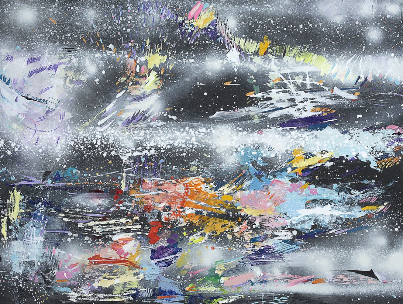 Horizon 16, 2016 Acrylic on Stonehenge 100% cotton rag paper