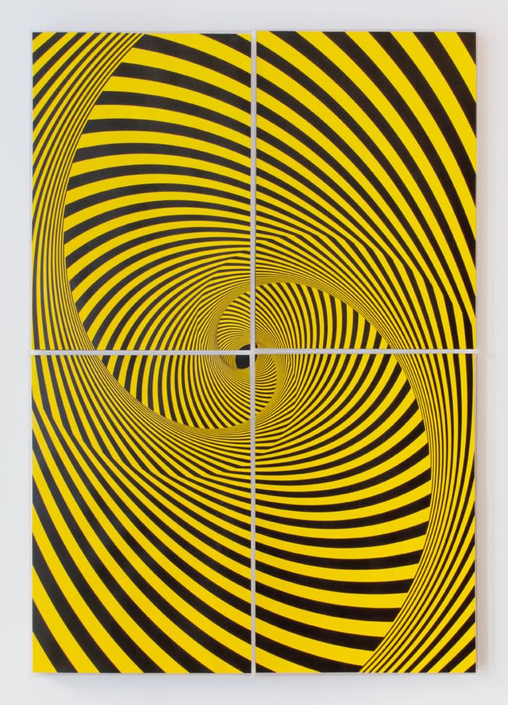 Abyss 1, 2016 Metallic paint on 490 pieces 300 gr bristol paper cut out