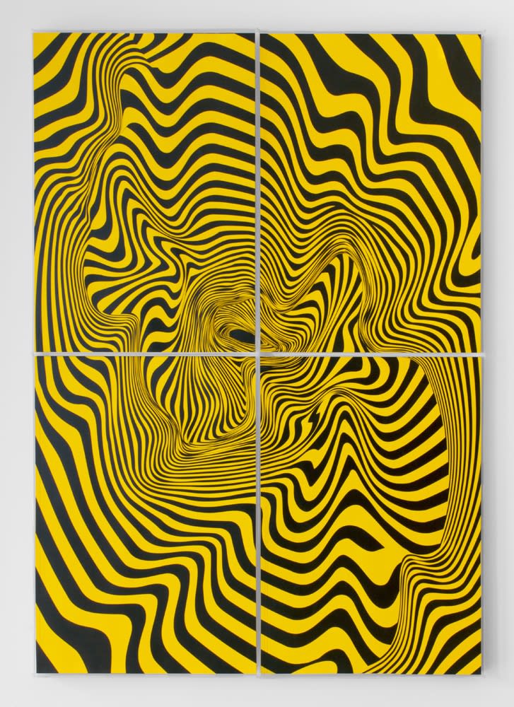 Abyss 2, 2016 Metallic paint on 490 pieces 300 gr bristol paper cut out