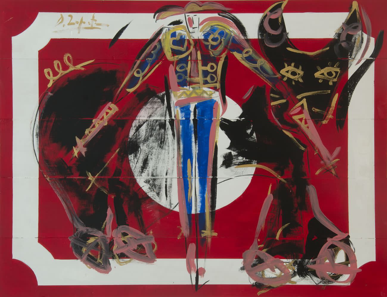 Litri, 2014 on recto Acrylic on wood