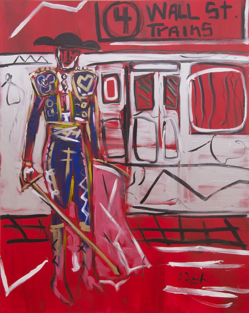 Killing the Wall Street Bull, 2014 Acrylic on canvas