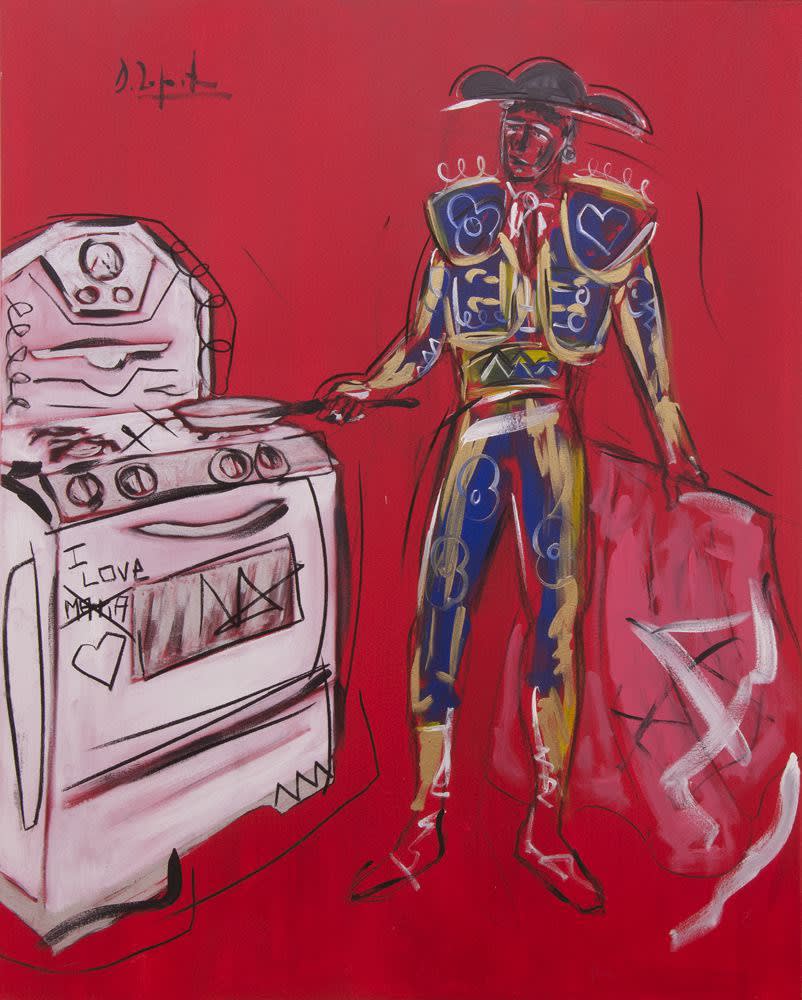 I Love Maria, 2014 on recto Acrylic on canvas