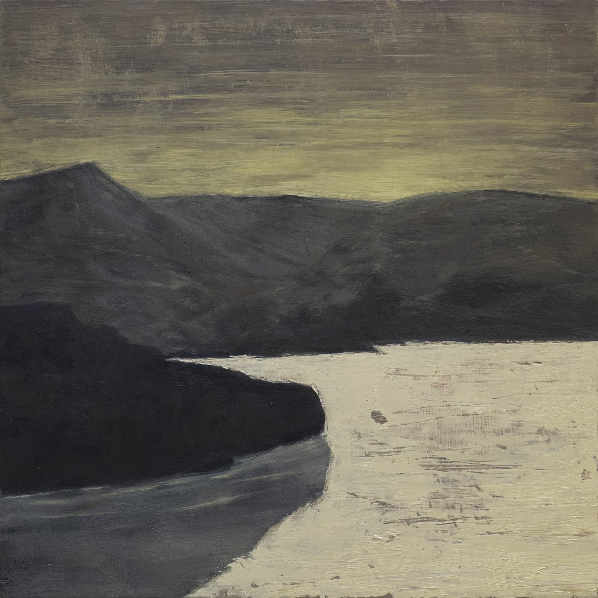 ERIC CLINTON ANDERSON THE FUNERAL PLAIN II, 2023 Oil on panel 12 x 12 in. (30.5 x 30.5 cm)