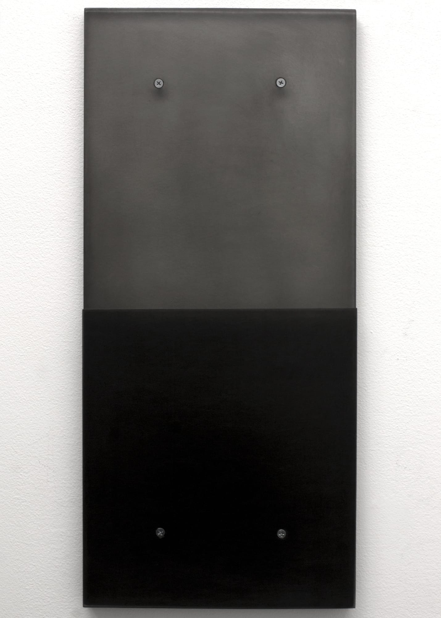 SARAH LEAHY OVERCAST, 2015 Ink painted on plexiglass, 2 panels 24 x 11 x 1 in 61 x 27.9 x 2.5 cm