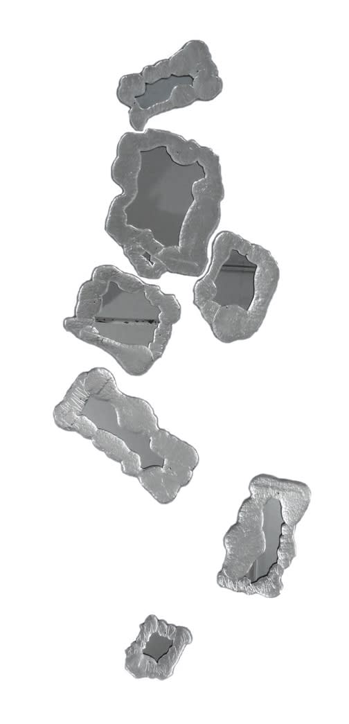 Tumbling Mirrors, 2012 Poured and mirrored glass