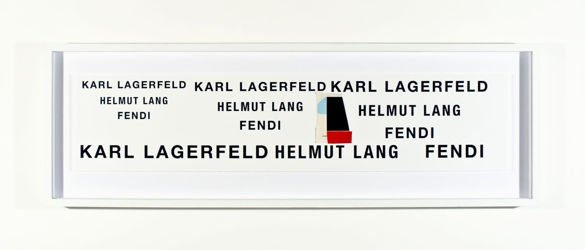 Karl Lagerfeld Helmut Lang Fendi, 2011 Signed on verso Mixed media on card