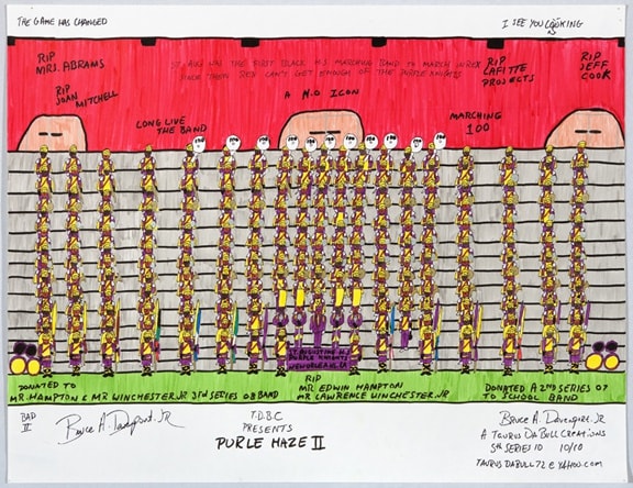 TBDC Presents: Purple Haze II, 2010 archival marker on paper