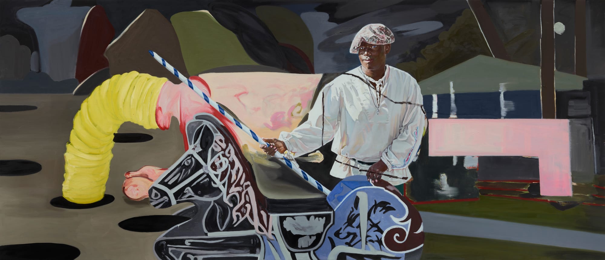 Basement on the Hill oil on linen 69.7 x 162cm 2023