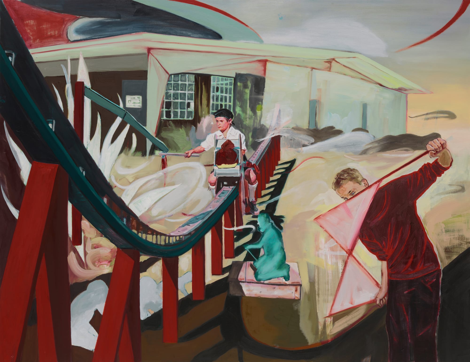 Time Propulstion System oil on linen 112 x 145.3cm 2023