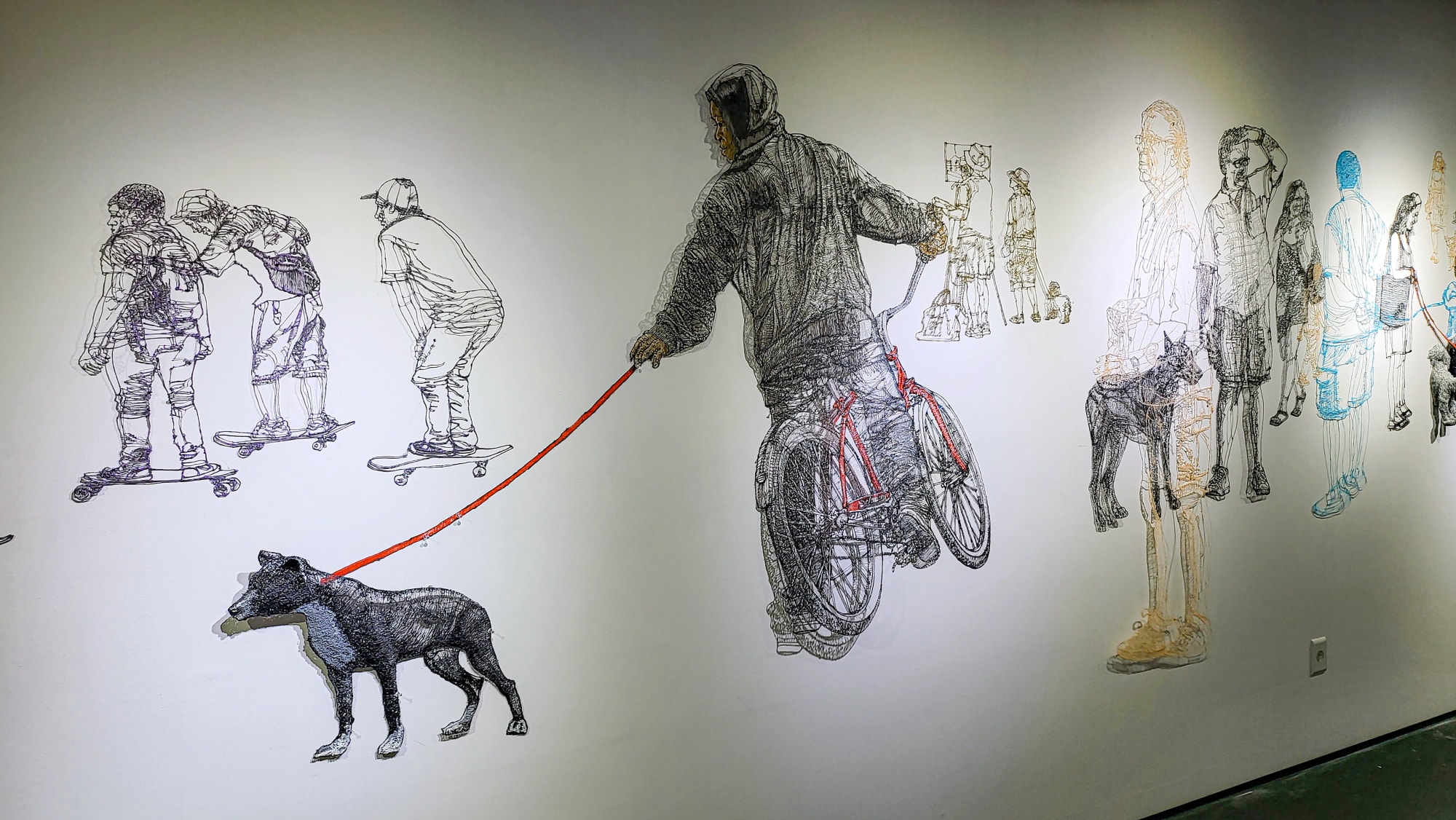 Beyond the frame 202101, Relationship 3D pen drawing variable installation 2021