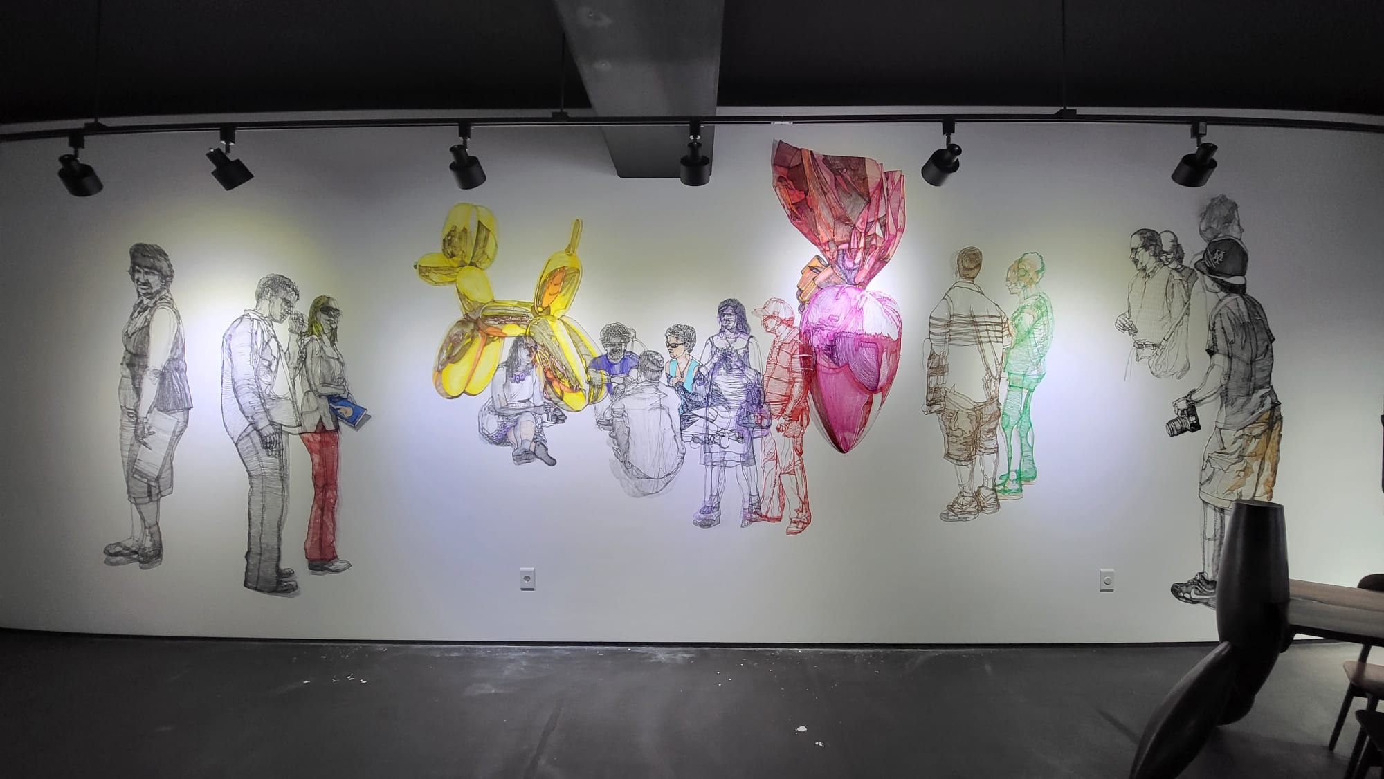 Beyond the frame 202102, Ways of seeing 3D pen drawing variable installation 2021