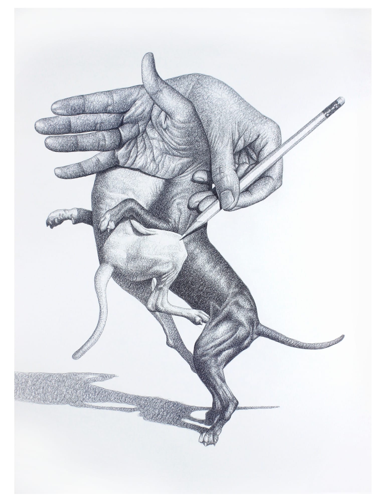 Did we really love-2 pen on paper 110 x 80cm 2022