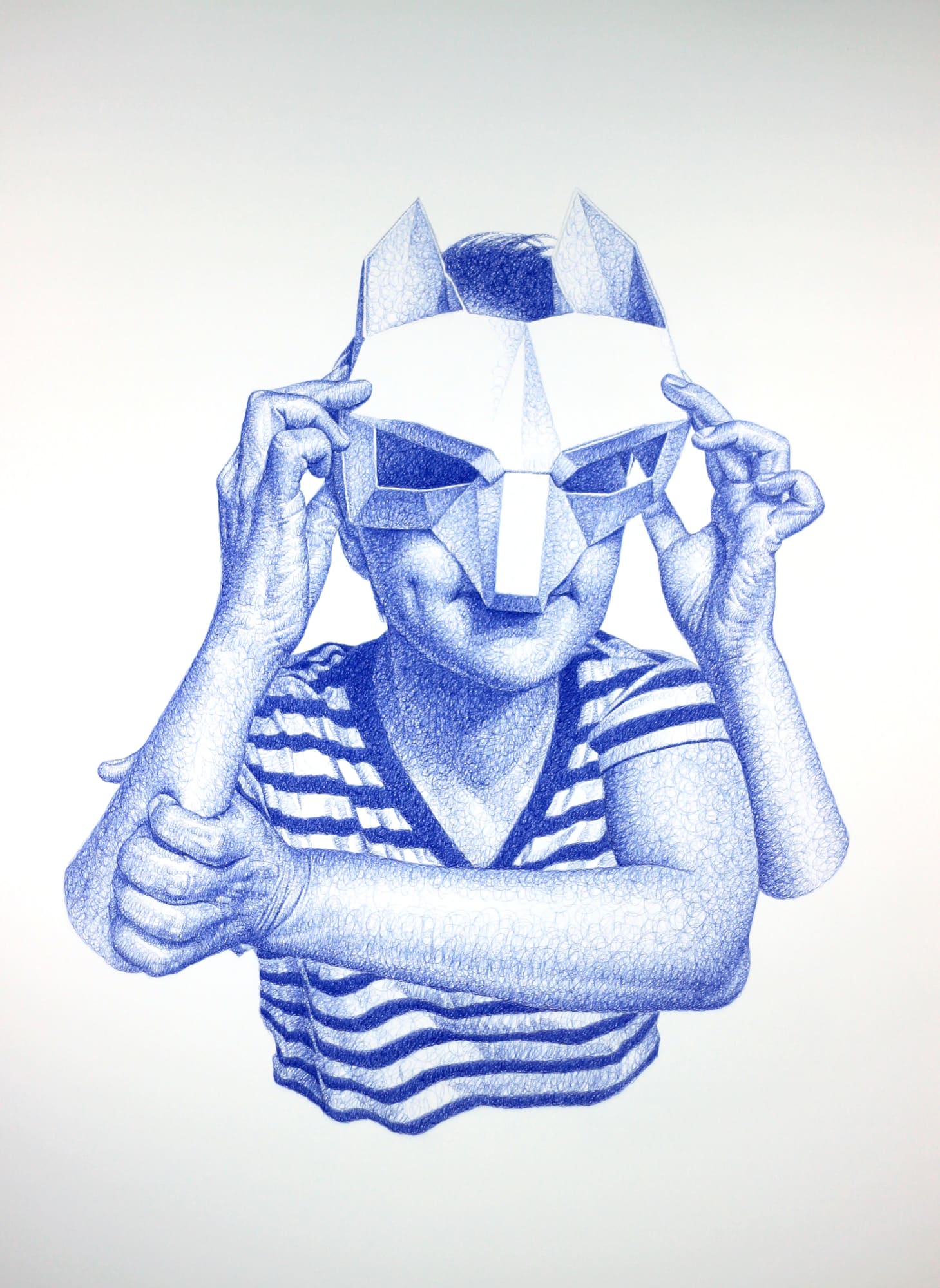 I'm not the one who you've known pen on paper 110 x 80cm 2021