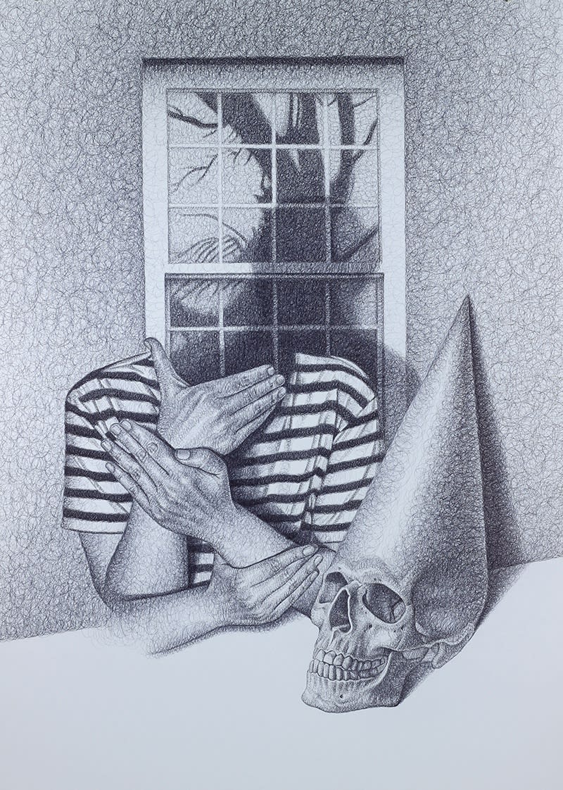 That's a long story pen on paper 110 x 80cm 2022