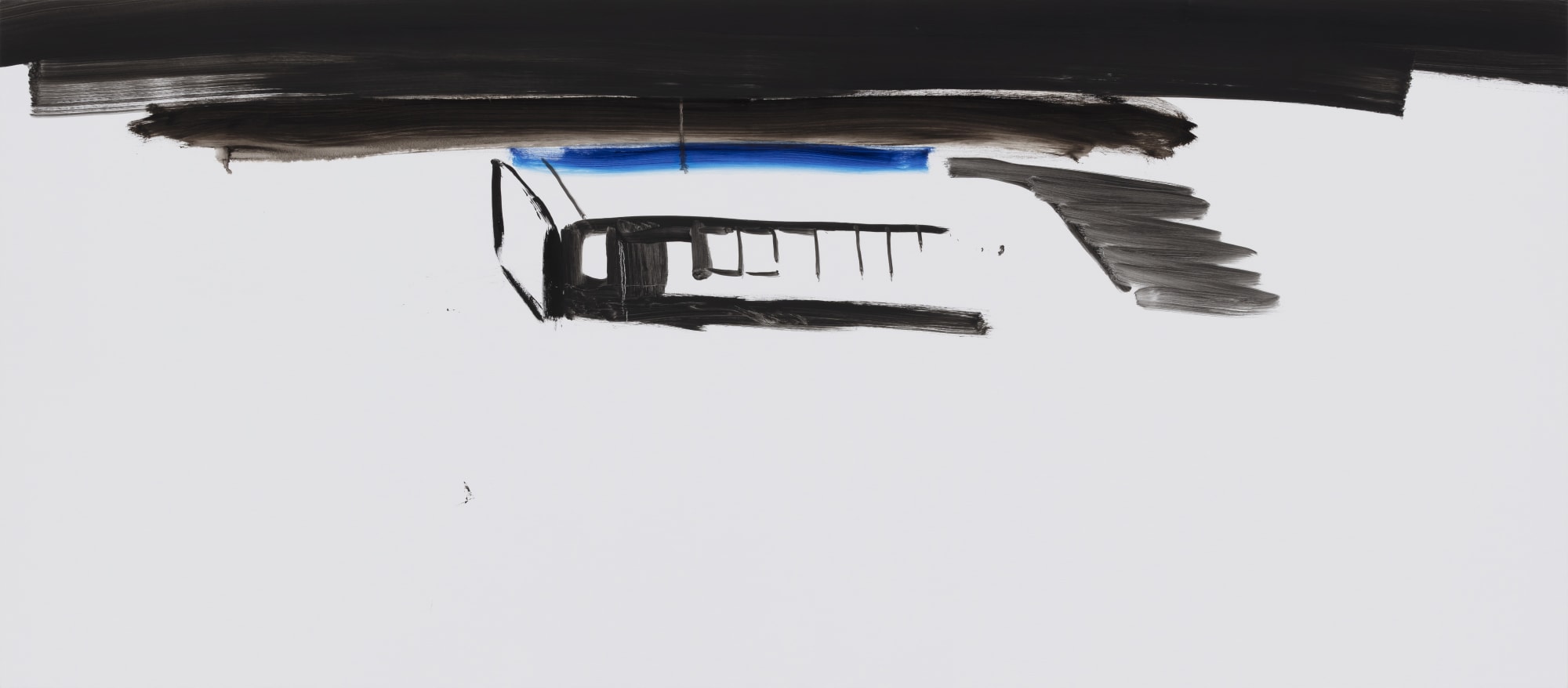 Night of Snow, Witminori oil on canvas 89 x 202cm 2022