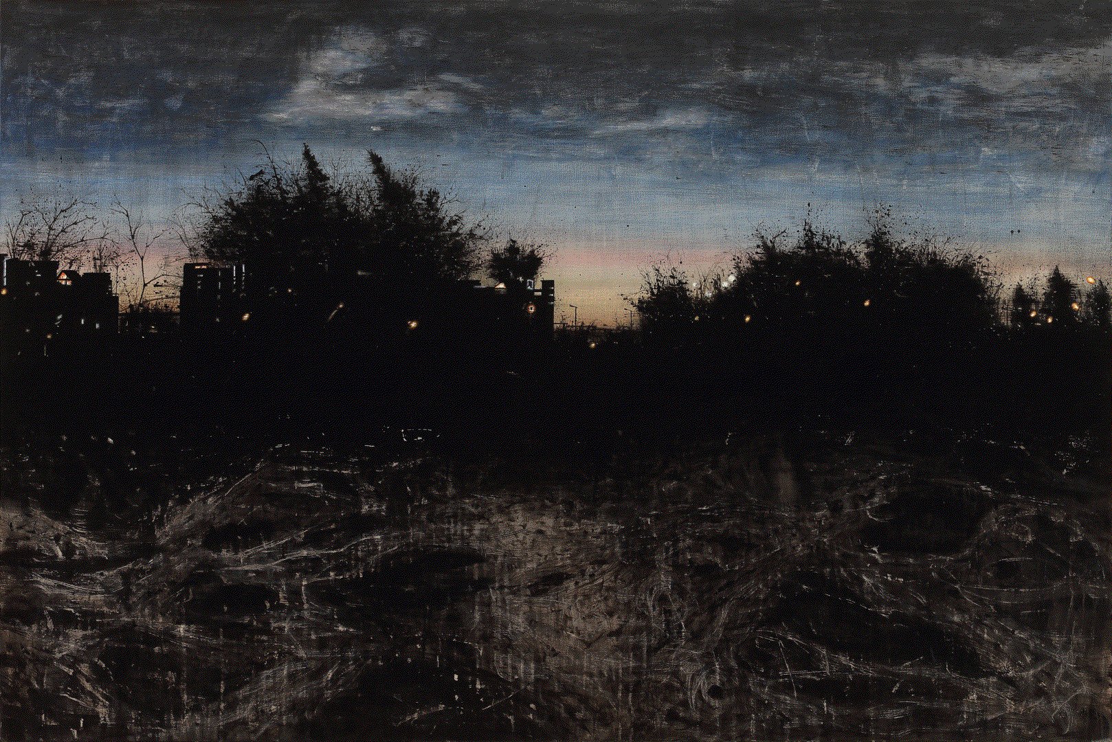 JUNG GWANGDO Between #1 acrylic on linen 130 x 162cm 2021