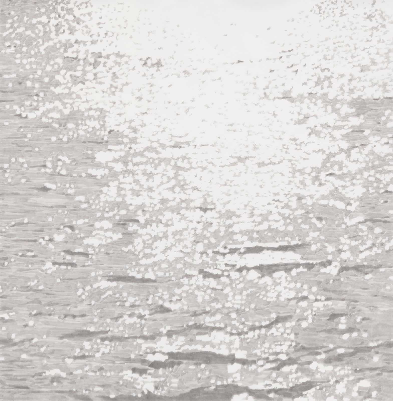 JEONG YONGKOOK Flow ink on hanji 69 x 68cm 2020