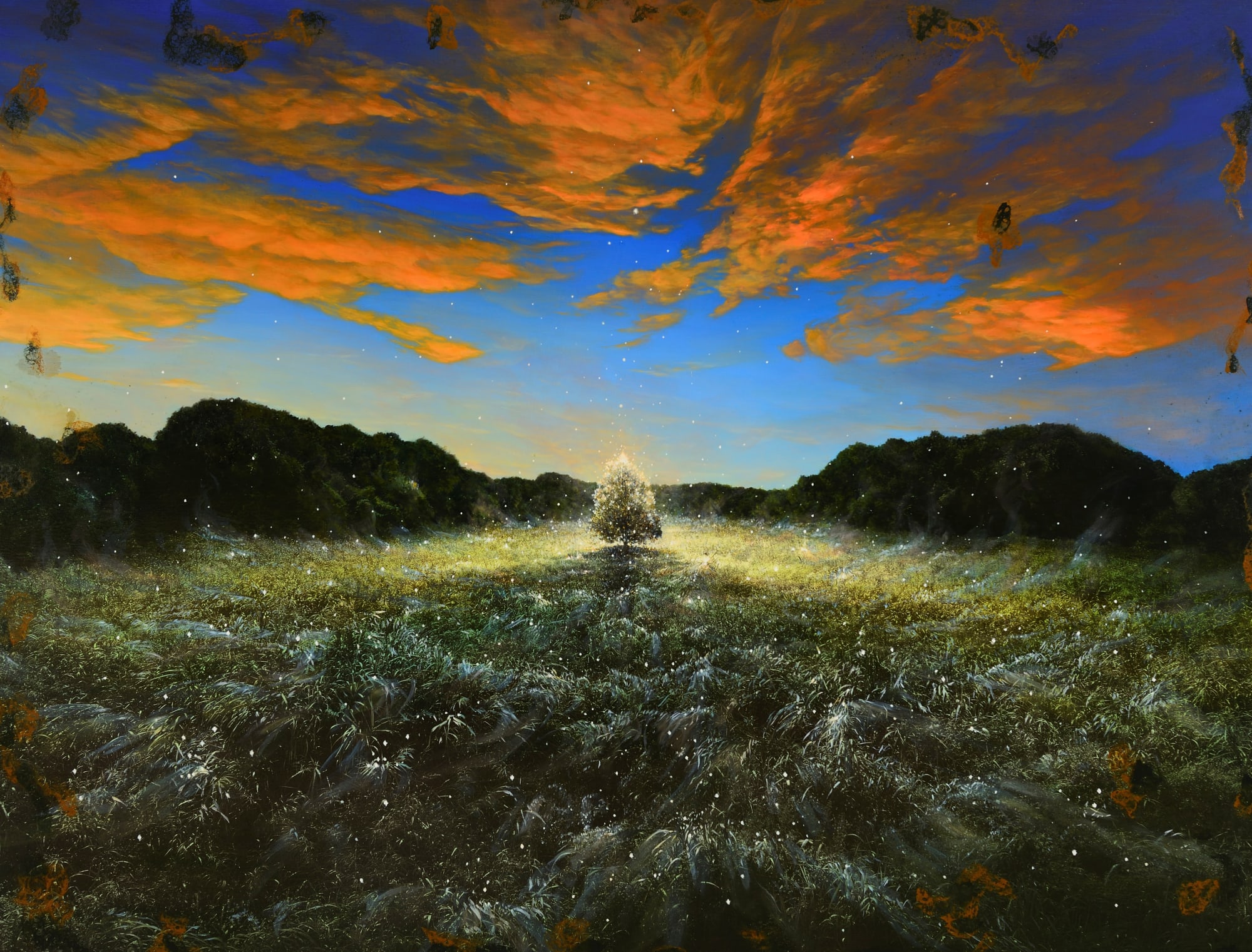 Unknown Artist-June 1st 19 mixed media on canvas 112 x 145.5cm 2019