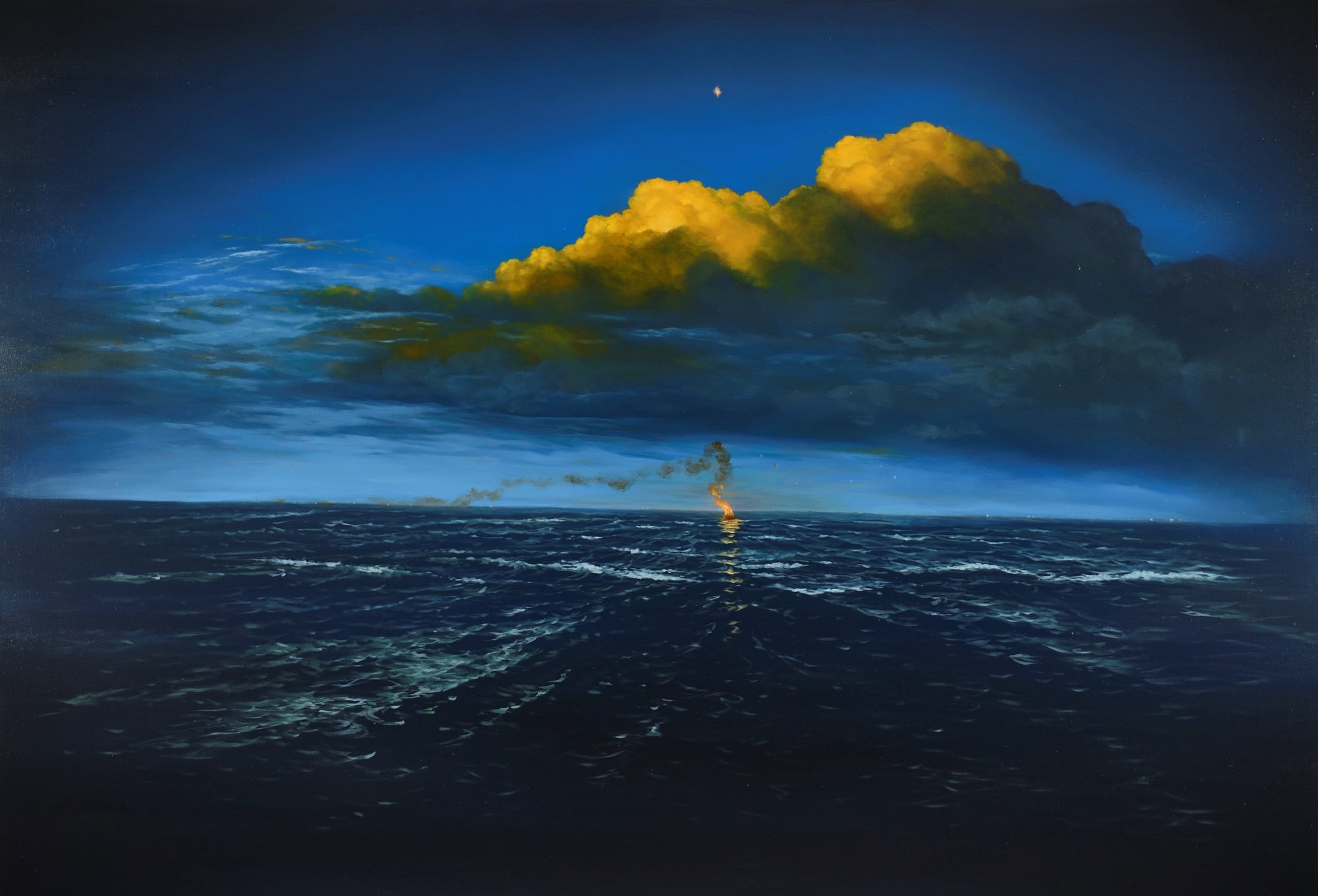 Unknown Artist-Nov 8th 2022 oil on canvas 81 x 117cm 2024