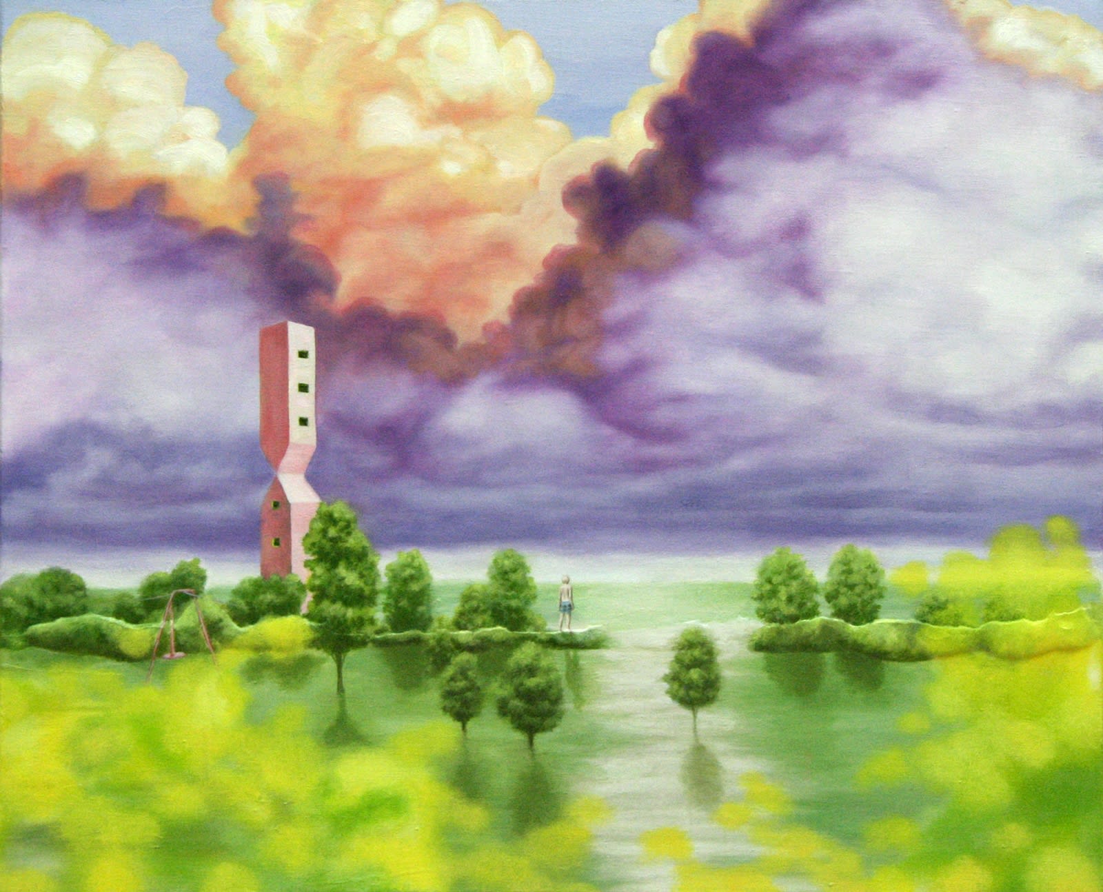 A pink sound oil on canvas 50 x 60cm 2019