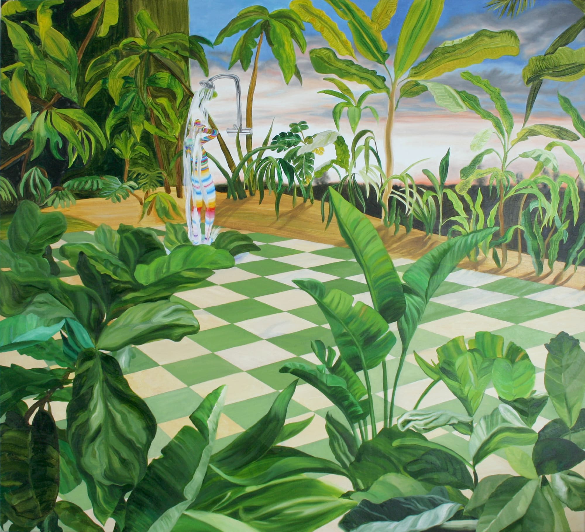 A room of rainbow oil on canvas 100 x 110cm 2018