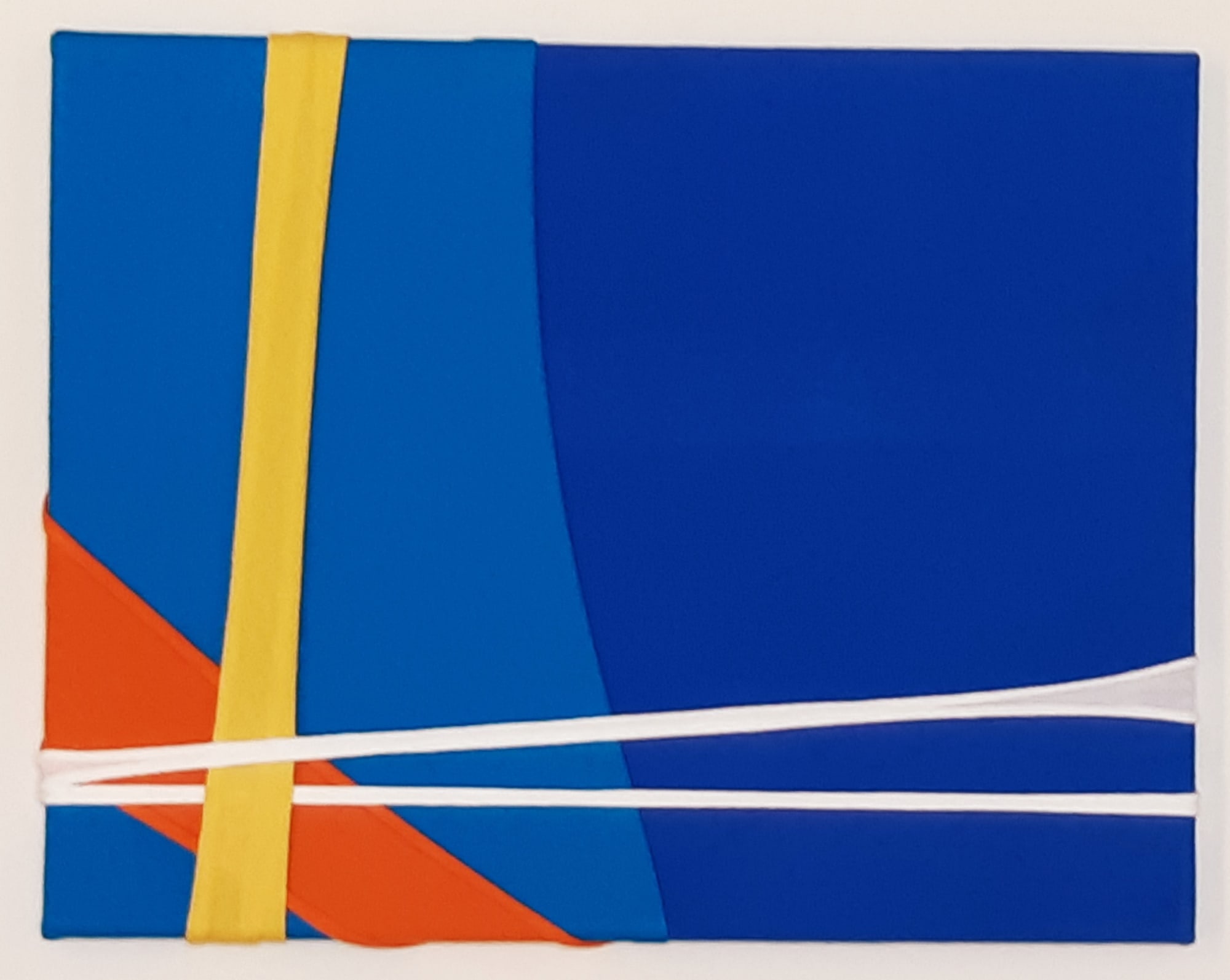 BACK INKYO COLOR SYMPHONY #8 fabric drawing on canvas 32 x 43cm 2019