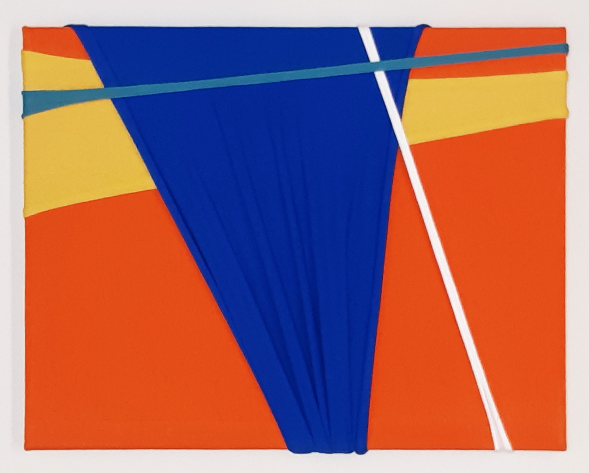 BACK INKYO COLOR SYMPHONY #10 fabric drawing on canvas 32 x 43cm 2019