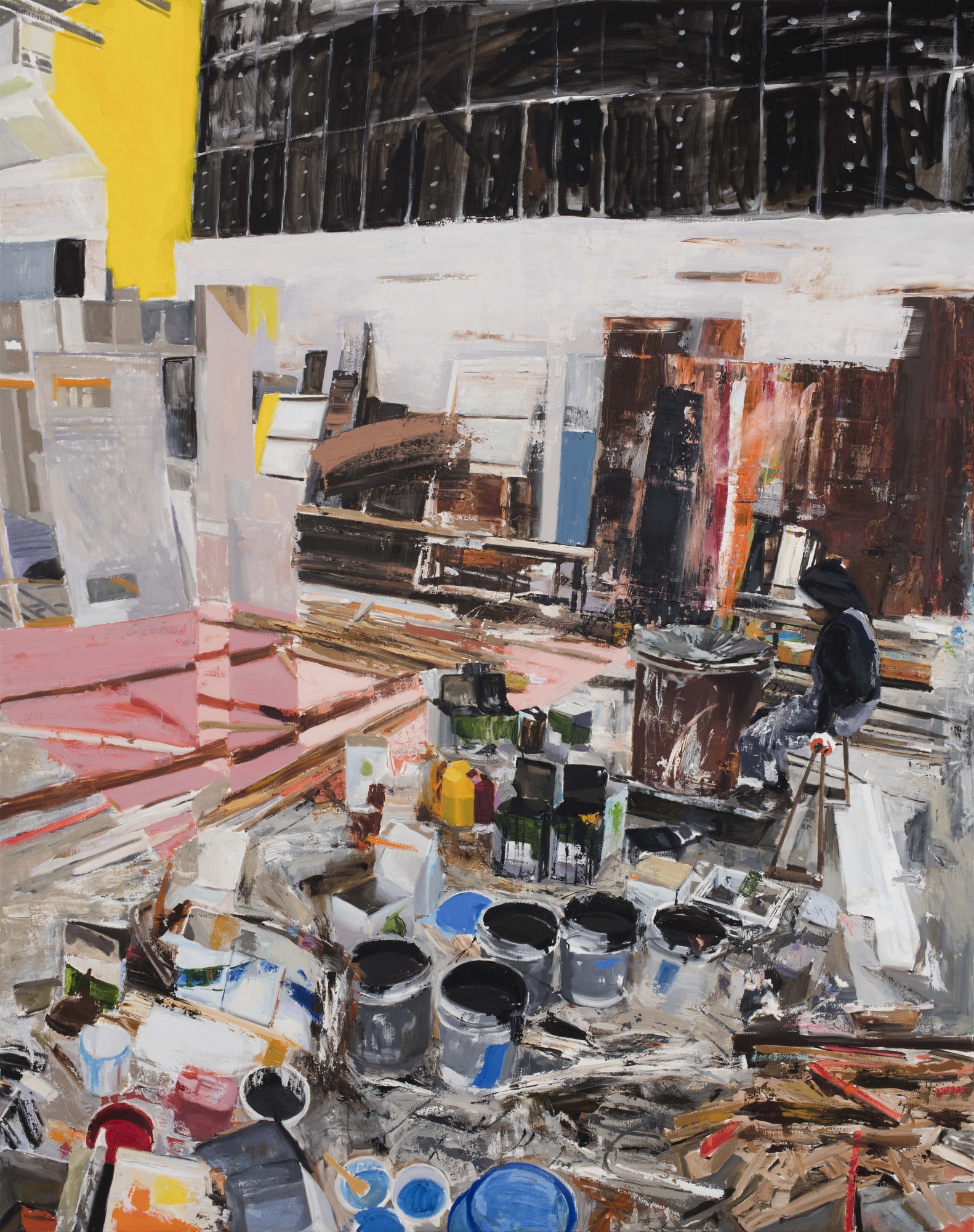 PARK KYUNGJIN Set Break Time oil on canvas 227 x 181cm 2017