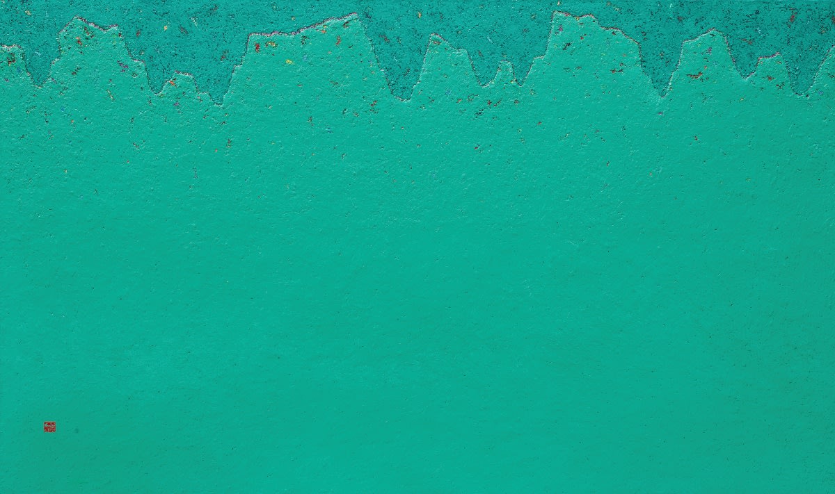 Cha Dae Young The Moment oil on canvas 97 x 162cm 2025