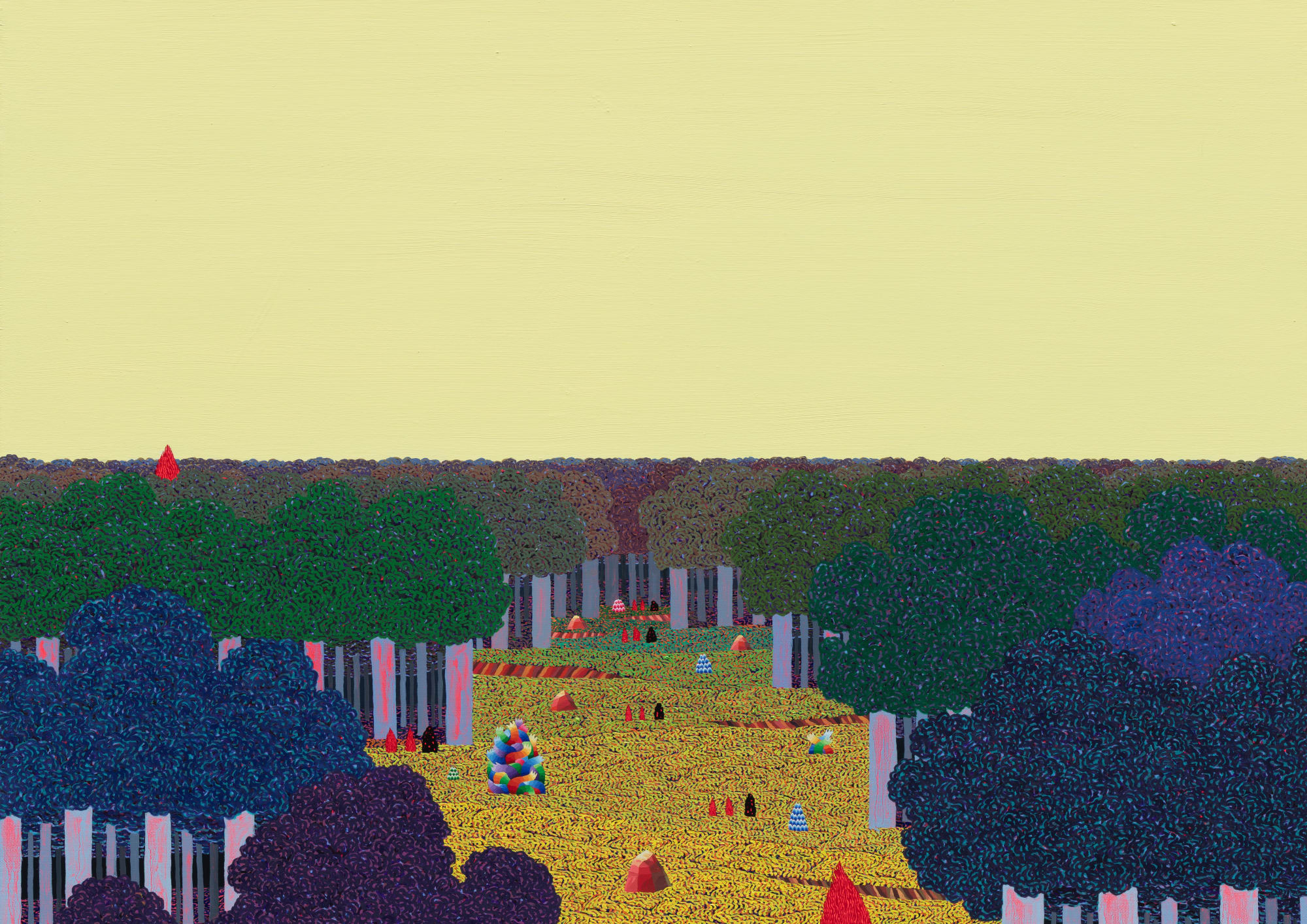 Ahn Doojin 거기 & 레몬 옐로우 65x91cm acrylic & oil on canvas 2022