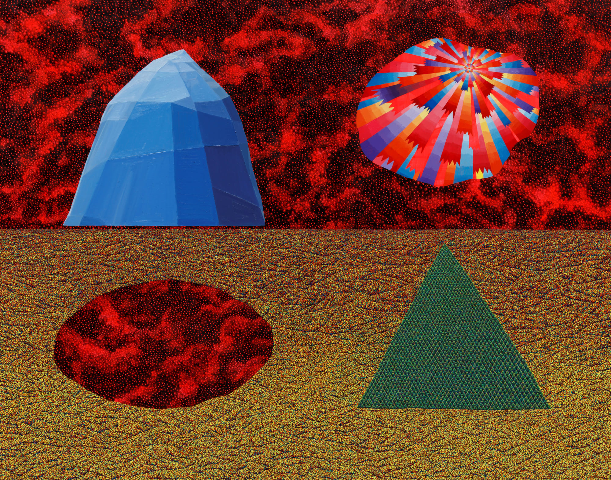 Ahn Doojin 드드드드 130 x 163cm oil and acrylic on canvas 2019