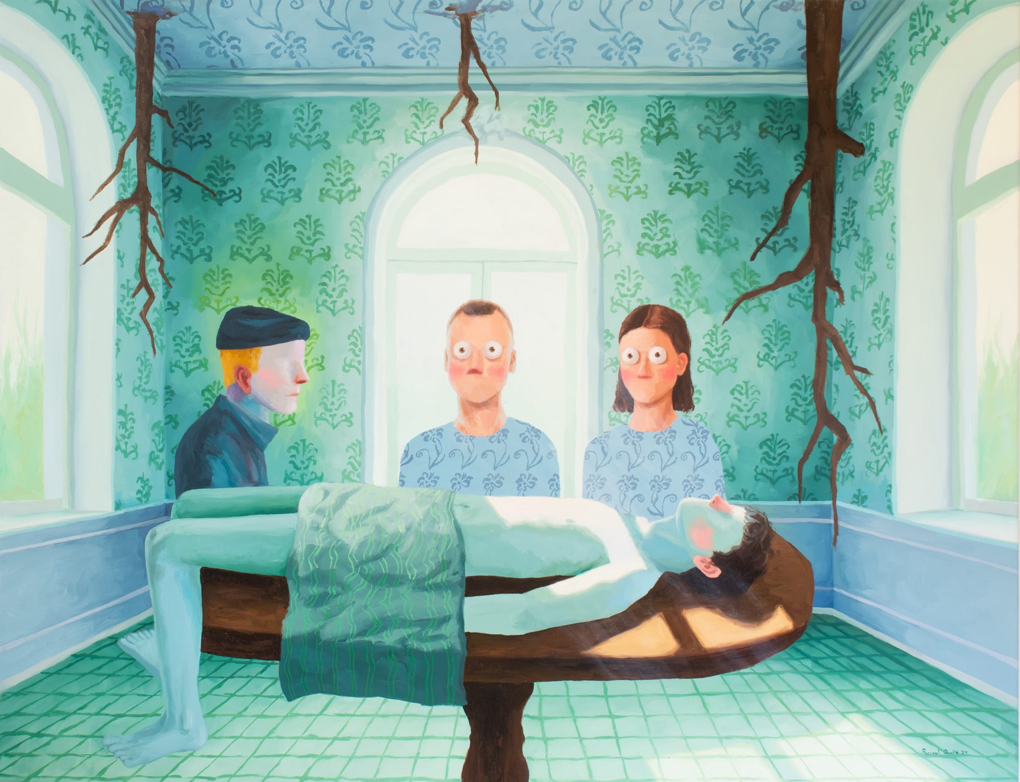 PASCUAL OVALLE Fear of Illness Oil on canvas 100 x 130cm 2024