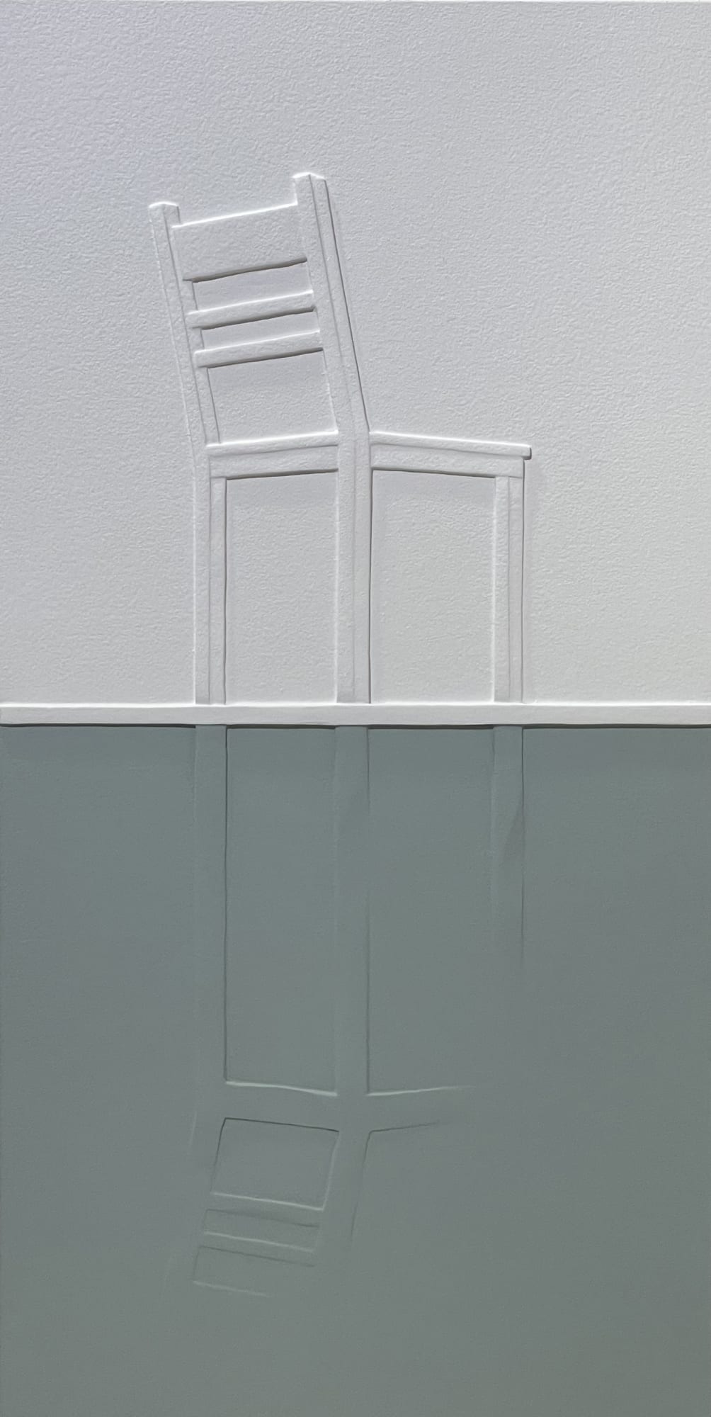 KIM JEEYEON The Place_Study Putty and Paint on Plywood 45 × 23cm 2025