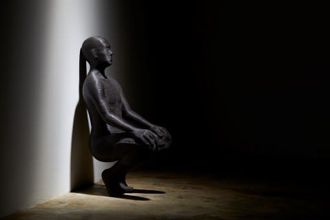 LEE JUNE Life Leather code on resin cast 30 x 22 x 65(h)cm 2021