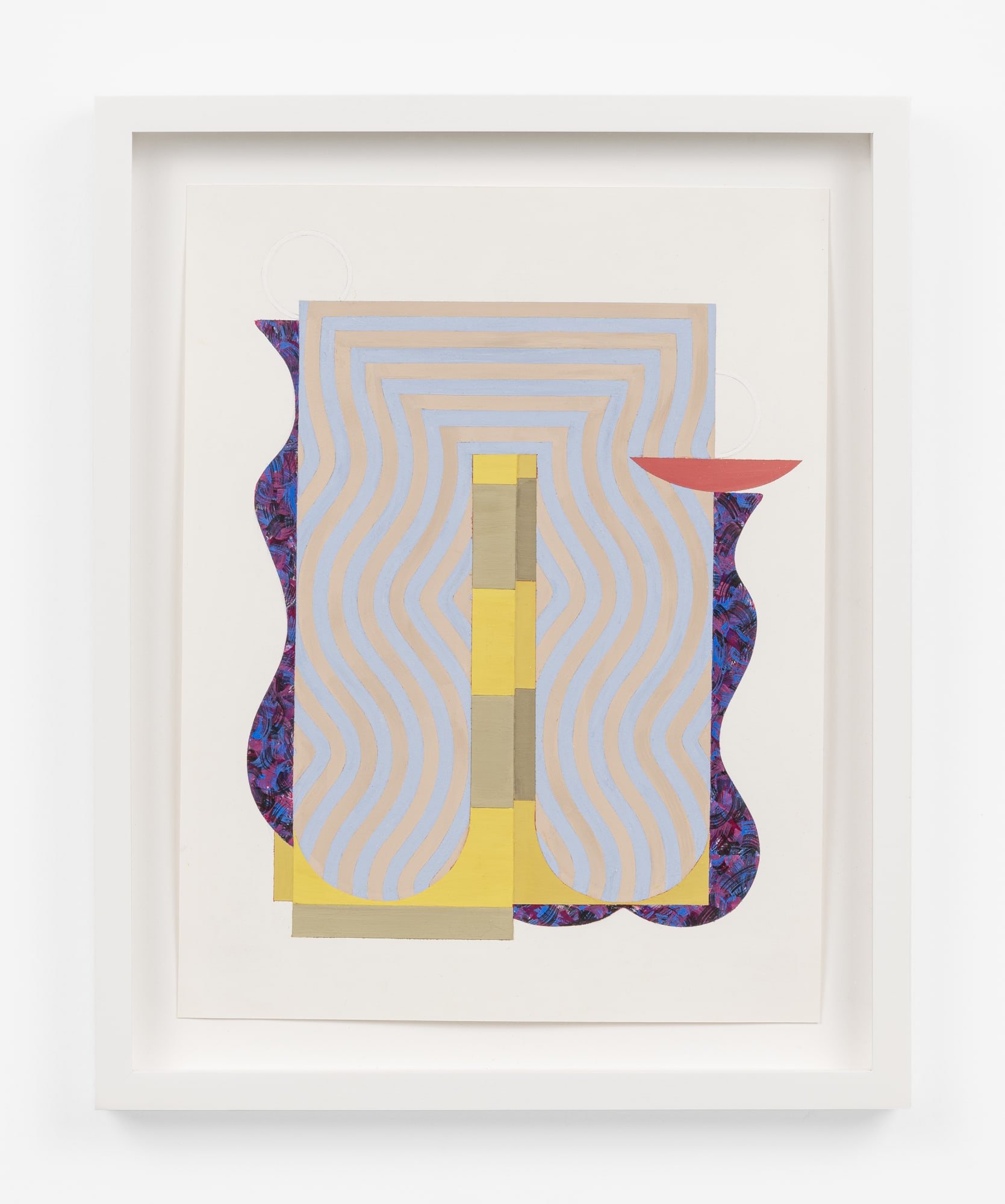 Gianna Commito Untitled, 2023 Casein on paper 17 x 13.5 inches framed Photo courtesy of Field Studio Photography