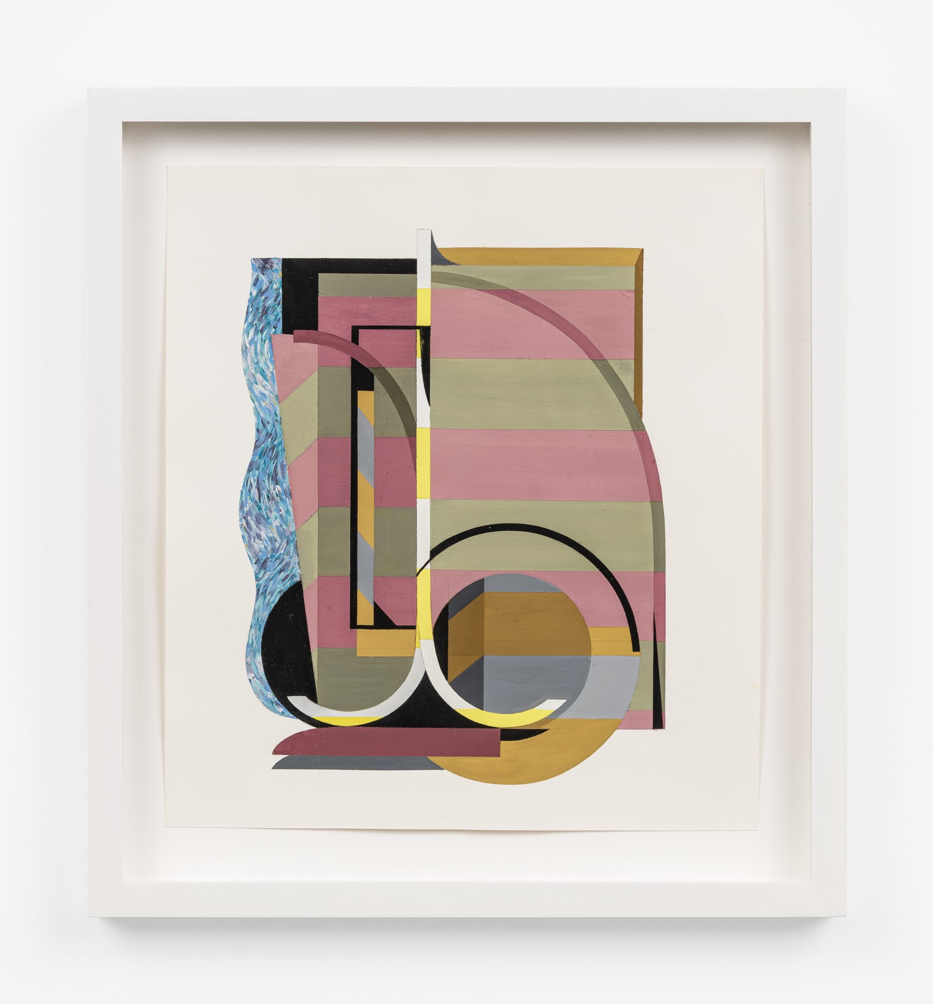 Gianna Commito Untitled, 2023 Casein on paper 15 x 13.5 inches framed Photo courtesy of Field Studio Photography