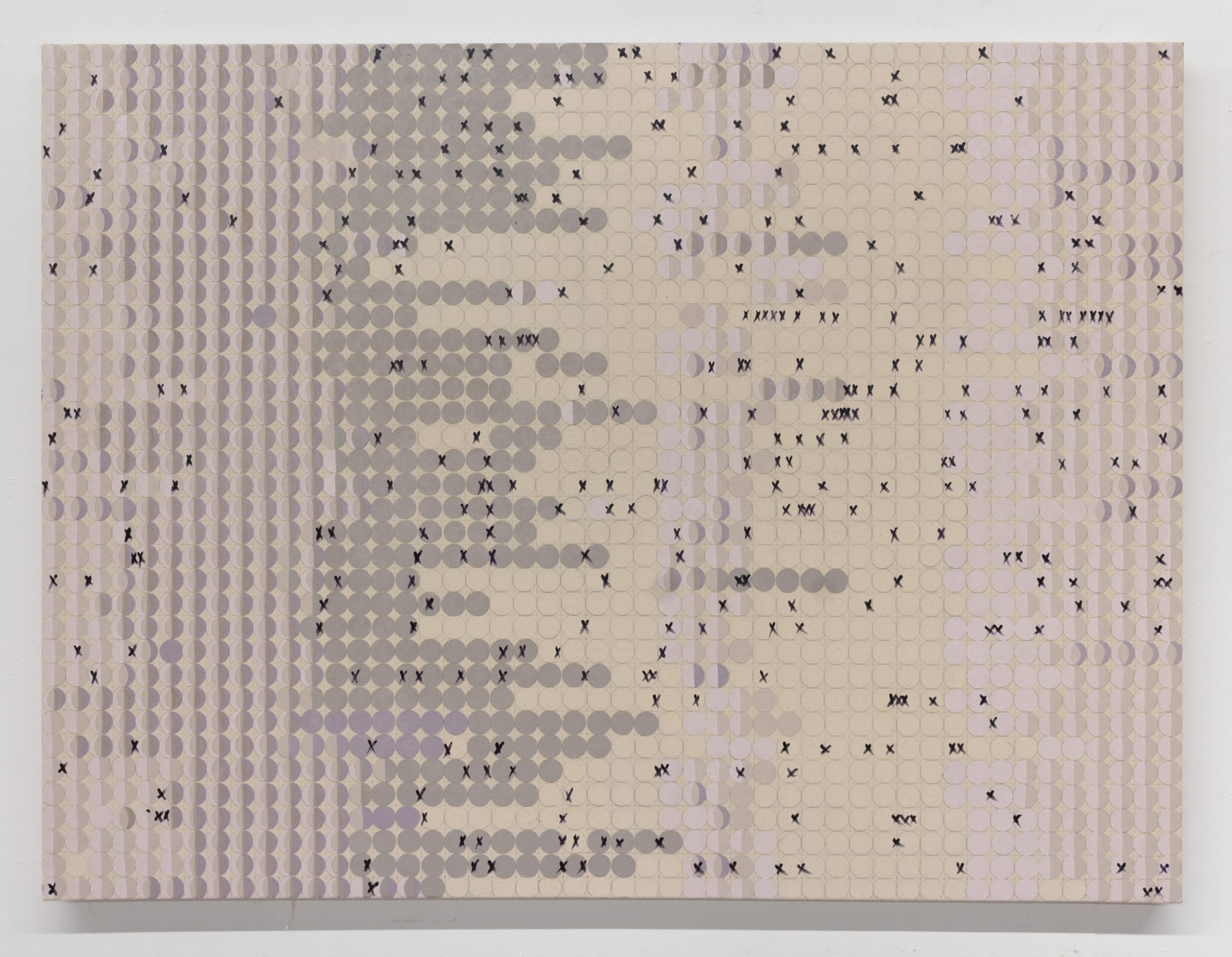 Megan Arné Family Sleep & Thoughts of Guilt, April 1, 2023 - May 6, 2023, 2023 Oil and pencil on canvas 36h x 48w in