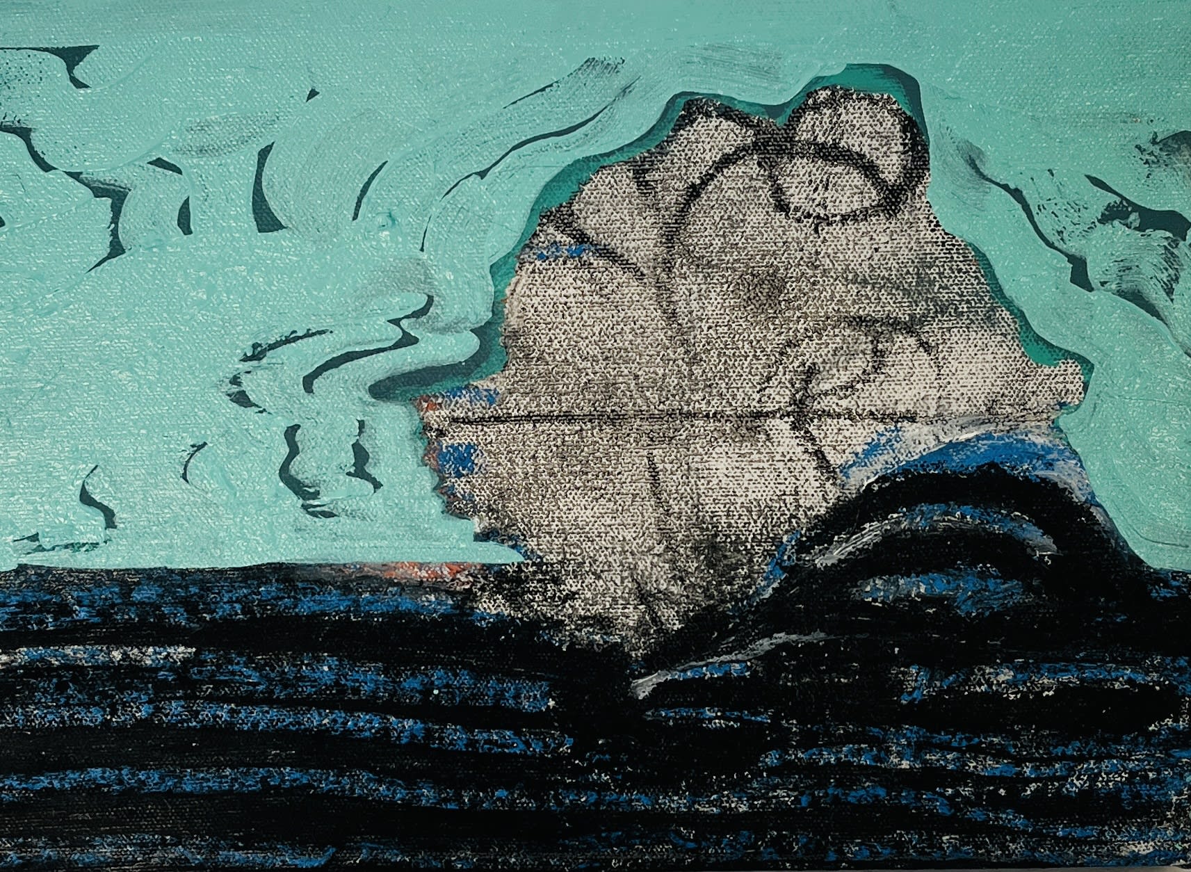 Young Kim Jin, 2023 Oil on canvas 8h x 11w in