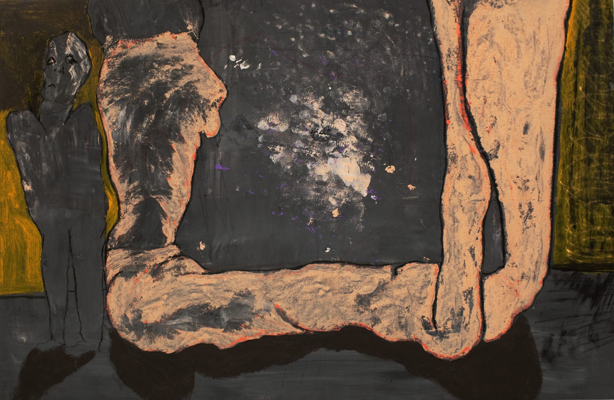 Shayan Nazarian Patient Boy, 2023 Acrylic on canvas 35h x 55w in