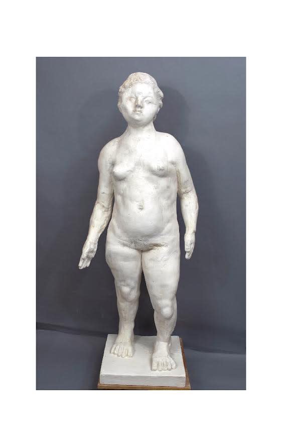 Bruce M. Gagnier - Elsa, 2019, Hydrocal, 64h x 23w x 18d inches