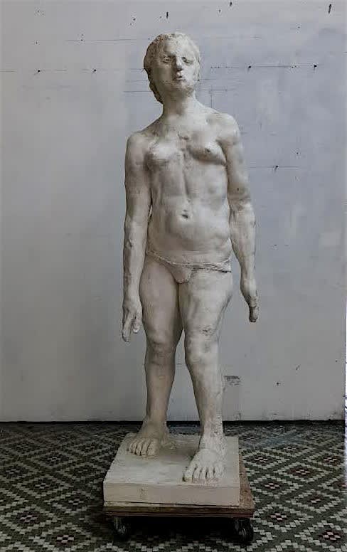 Bruce M. Gagnier - Untitled, 2019, Hydrocal, 68h x 20w x23d